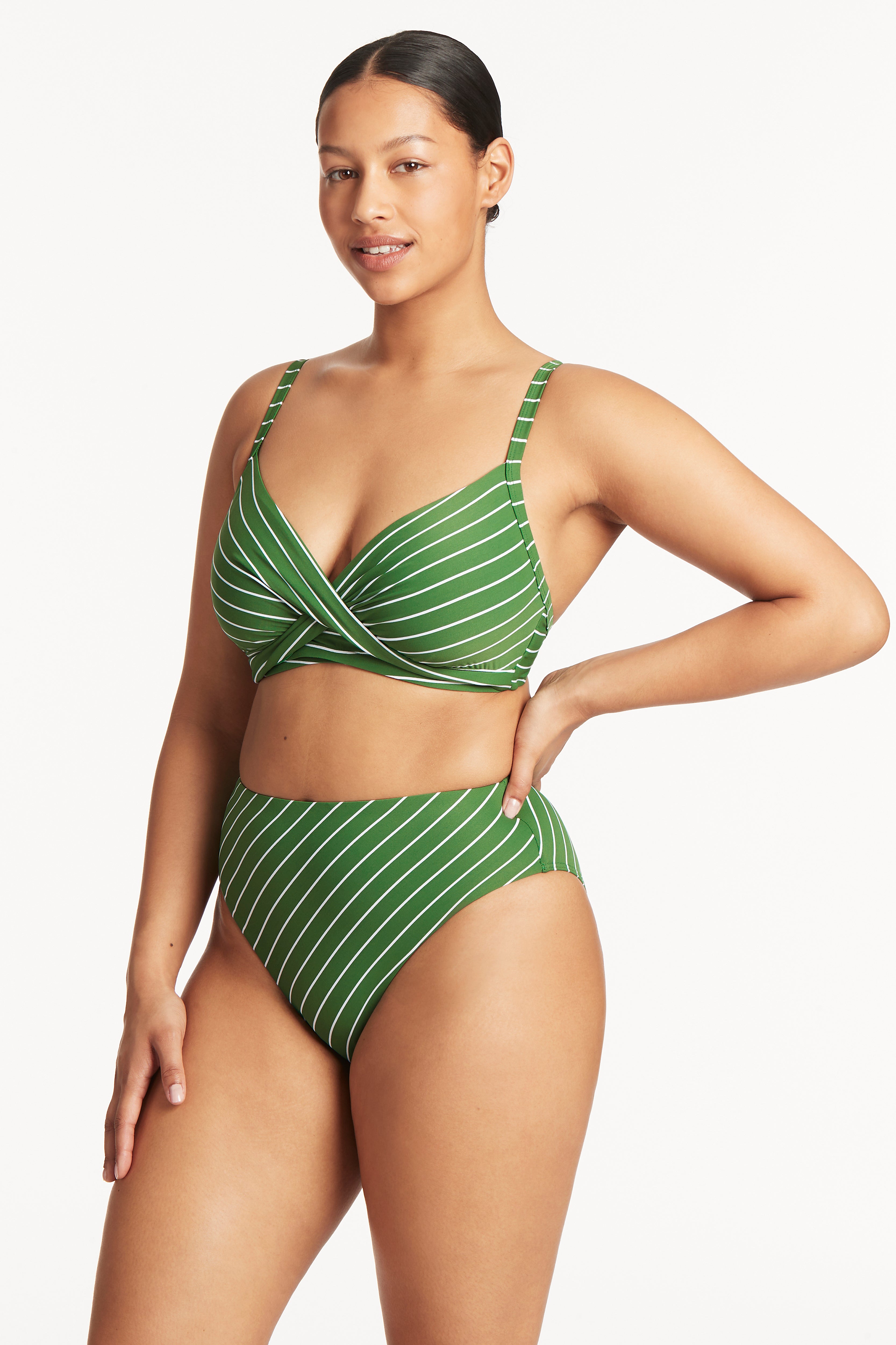 Shoreline-Green_Twist-Front-DD-E-Bra_Retro-High-Waisted-Pant_Stripe-Bikini-Set_Sea-Level-Swim-Australia_4