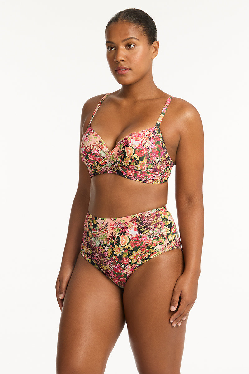 Wildflower-Pink_Cross-Front-Moulded-Cup-Bra_High-Waisted-Gathered-Side-Pant_Bikini-Set_Sea-Level-Swim-Australia_7