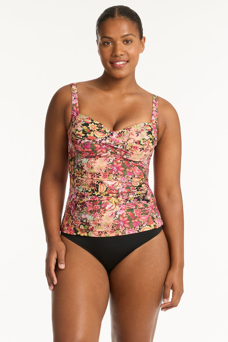 Wildflower-Pink_Twist-Front-Multifit-Bust-Singlet-Swimwear-Top_Sea-Level-Swim-Australia_2