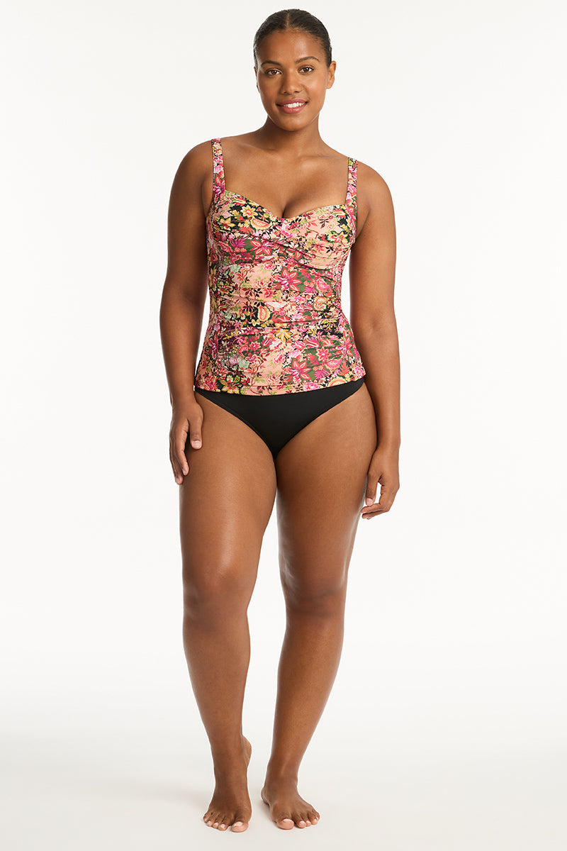 Wildflower-Pink_Twist-Front-Multifit-Bust-Singlet-Swimwear-Top_Sea-Level-Swim-Australia_5